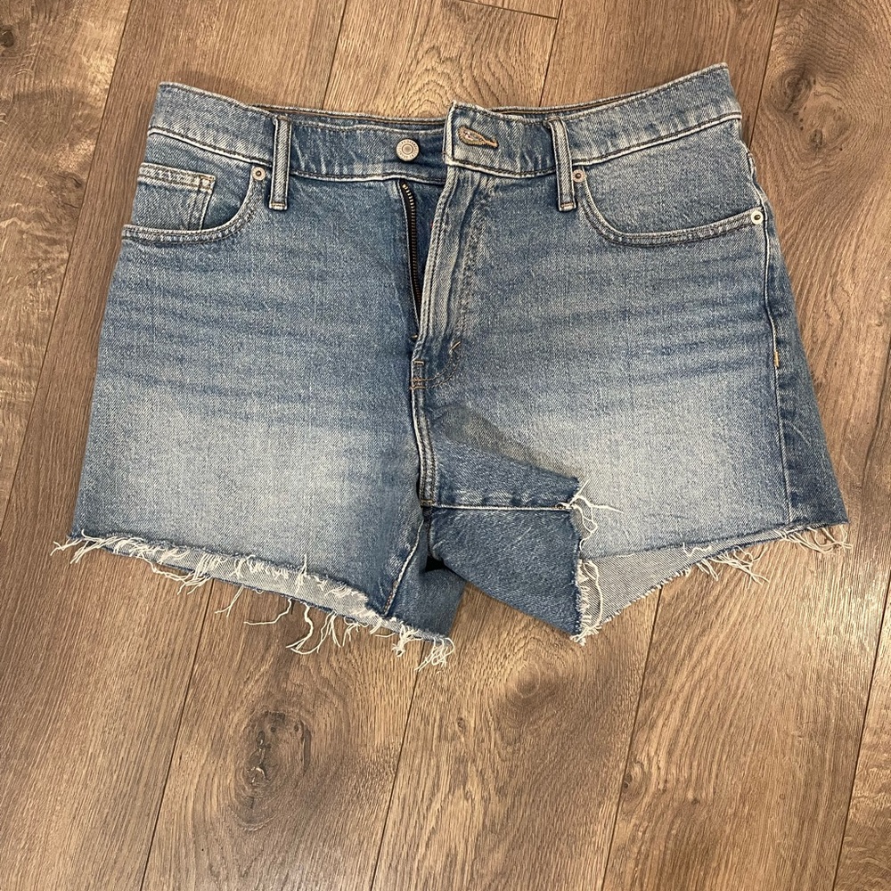Lucky Brand Blue Jean Shorts with Frayed Hems